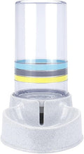 Automatic Feeders Large Capacity Cats Water Fountain Plastic Dog Water Bottle Feeding Bowls Water Dispenser (Color : Blue) (Gray)
