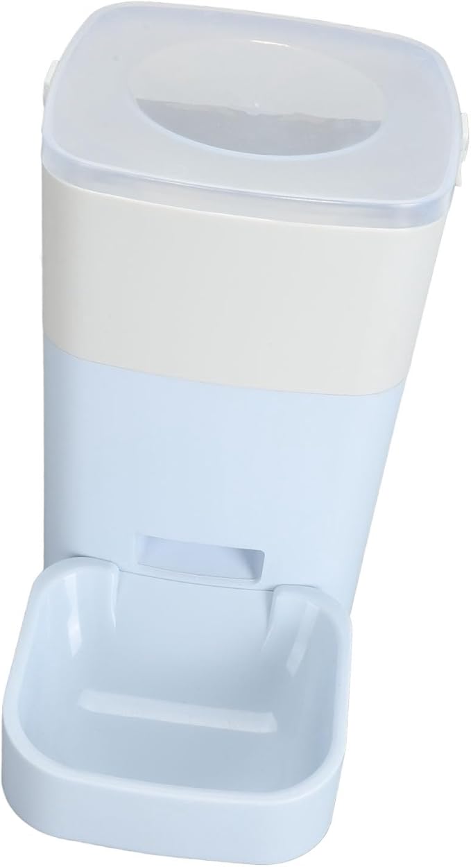 Automatic Pet Feeder Smart Food Delivery Remote Control Large Capacity Cat Dog Feeder Home (Light Blue)