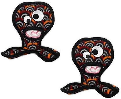 TUFFY® - World's Tuffest Soft Dog Toy - Alien - Multiple Layers. Made Durable, Strong & Tough. Interactive Play (Tug, Toss & Fetch). Machine Washable & Floats. (G3 Vulture, Large 2 Pack)