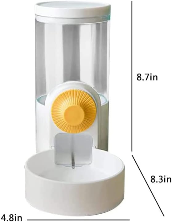 Hanging Automatic Pet Food Water Dispenser,Auto Gravity Pet Feeder and Waterer Set,Small Animals Self Feeding Bowl,Dog Feeding Station for Puppy Kitten Rabbit Chinchilla Hedgehog Ferret (Green)
