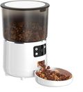 Cats Dog Bowl Automatic Feeder with Camera Timer App Control Time Saving(White)