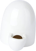 1pc Pet Automatic Water Feeder for Hamsters Mute Drinking Bowl White Ceramic Pet Drinking Supplies Convenient and Safe Water Dispenser for Animals