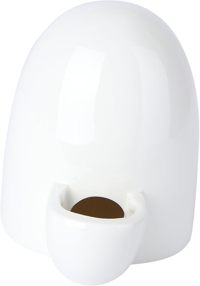 1pc Pet Automatic Water Feeder for Hamsters Mute Drinking Bowl White Ceramic Pet Drinking Supplies Convenient and Safe Water Dispenser for Animals