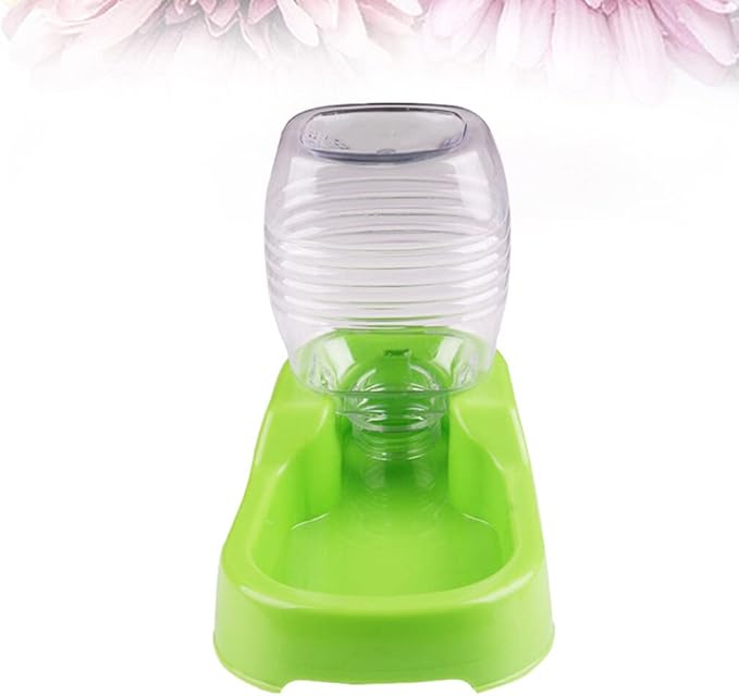 POPETPOP Creative Pet Water Feeder for Dogs Puppies Non-tip Design for Home and Travel Automatic Drinking Tool Convenient Water Bowl