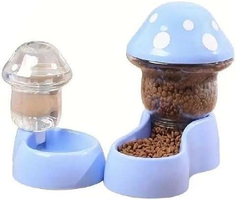 SEDLAV Multifunctional Pet Feeder & Automatic Water Dispenser - Smart Pet Feeder with Mushroom-Shaped Design - Automatic Food Service for Easy Pet Nourishment & Hydration
