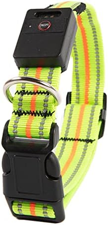 USB Rechargeable Dog Collar Light with Reflective Strips, Waterproof & Adjustable, Bright LED Light for Night Walking, Safety Glow Collar for Dogs