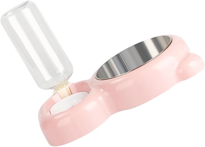 KESYOO Pet Feeder Bowl Dual Feeding and Drinking Bowl for Cats and Dogs Automatic Water Dispenser Durable Easy to pet Supplies