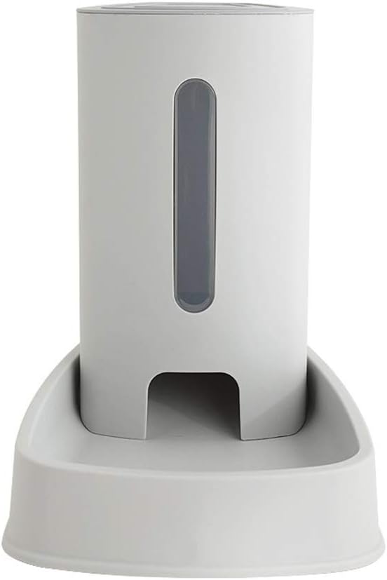 feeders Gray Large Capacity Automatic Feeder 3.8L pet cat Dog Feeder Machine Bowl Plastic PP