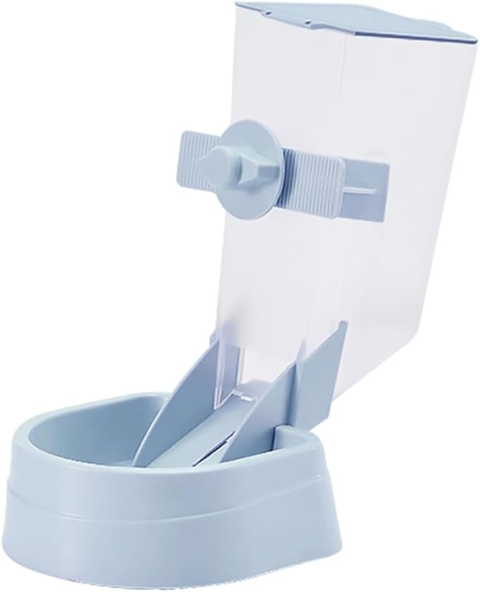 Automatic Pet Feeder Dispenser for Dogs Puppies Hanging Bowl Design No Electricity Required Easy to Prevents Spills and Messes for Cages and Kennels