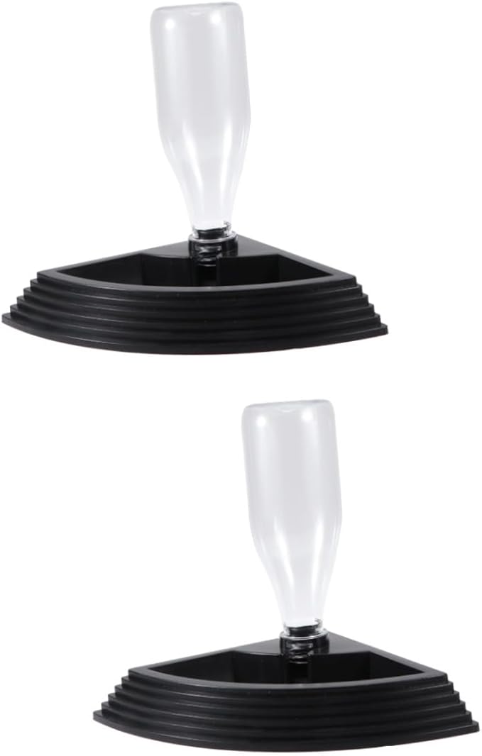 2pcs Triangle Automatic Drinking Fountain Water Feeder for Reptiles for Turtles Lizards and Crabs Self-Watering Design Black Saving Pet Hydration