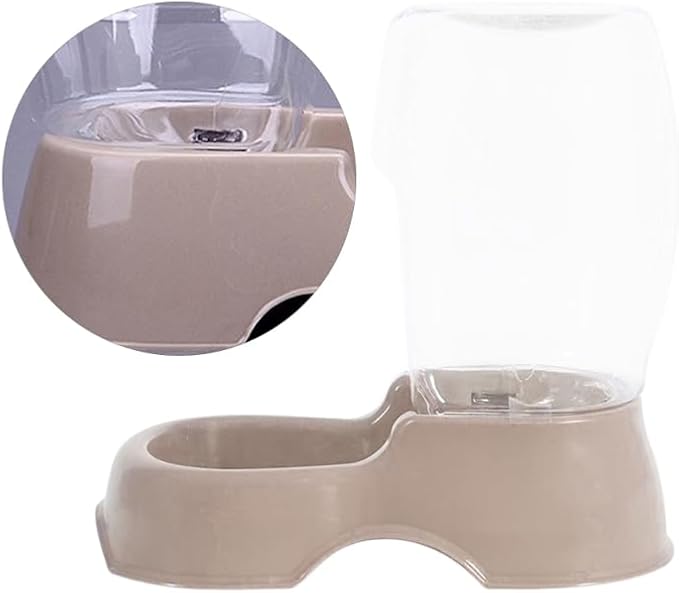 30OZ Pet Water Dispenser Plastic Automatic Refill Dog Drinking Fountain Cat Water Feeder Transparent Bottle for Home Use 8.46 * 6.69 * 4.72in