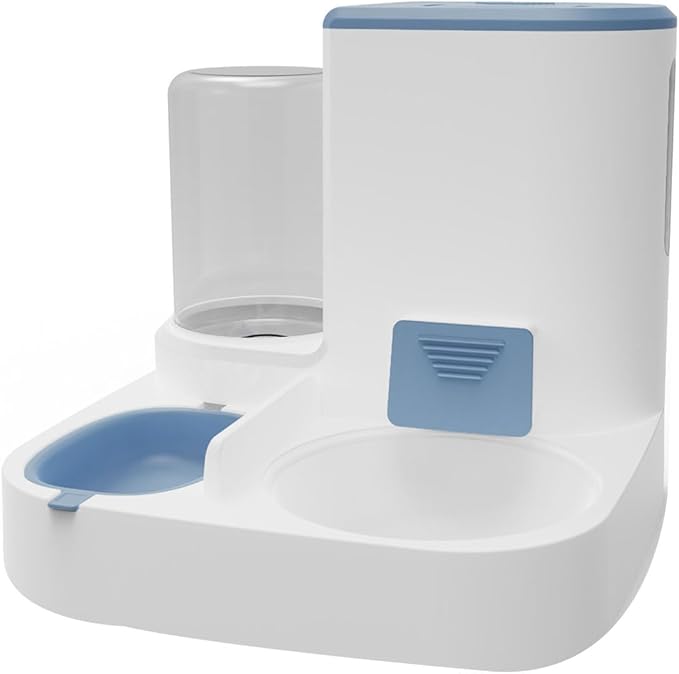 Pet Feeder and Water Dispenser, Gravity-Cats Food and Water Dispenser Set, Automatic Dogs Feeder and Waterer, for Puppy Kitten Dogs