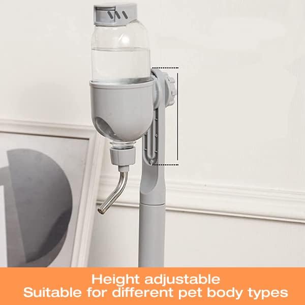 Pet Standing Water Dispenser Bowl, Pet Feeding Bowl, Cat Dog Standing Bowl 500ml Water Dispenser, Pet Automatic Standing Water Feeder Detachable Height, Pet Supplies