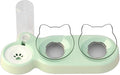 Detachable Cats Watering Eatting Bowl Double Bowl Pet Easy Washable Bowl Automatic Bowl for Dog Watering Feeding Bowl