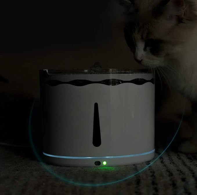Liusj JUnst Pet cat Water Dispenser Universal Petal Waterer for Cats and Dogs Automatic Circulation Silent Waterer,for Small and Medium Sized Pets