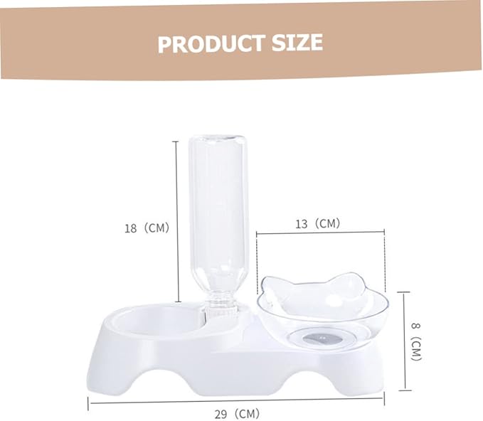 HANABASS Inclined Pet Bowl Automatic Water Feeder Dog Food Dispenser Dog Cat Feeder