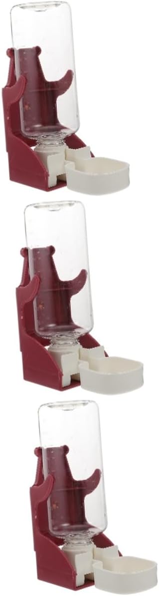 BESPORTBLE 3pcs Automatic Pet Water Dispenser for Dogs and Cats Hanging Water Bowl Easy to Install for Cages Design Spills Suitable for Rabbits and