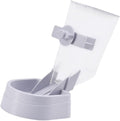 1pc Hanging Pet Feeder Automatic Dog and Cat Food Container Removable Bowl for Easy Feeding Gray Color for Pet Crates and Cages Prevents Spills and