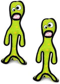 TUFFY® - World's Tuffest Soft Dog Toy - Alien - Multiple Layers. Made Durable, Strong & Tough. Interactive Play (Tug, Toss & Fetch). Machine Washable & Floats. (G6, Large 2 Pack)