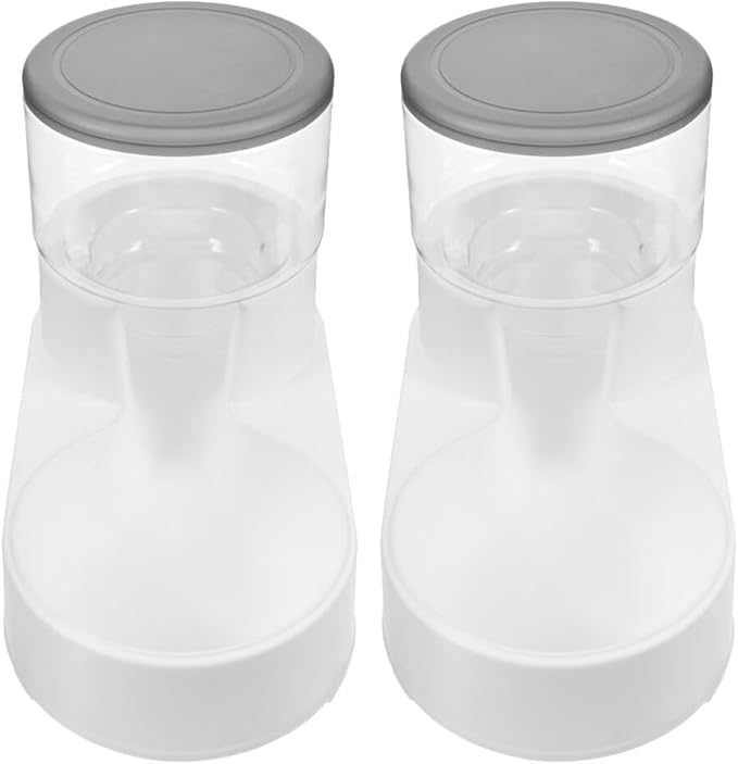 Happyyami 2pcs Automatic Pet Water Dispenser Feeder Multi-Purpose Design for Cats and Dogs Non-tip Base Effortless Hydration