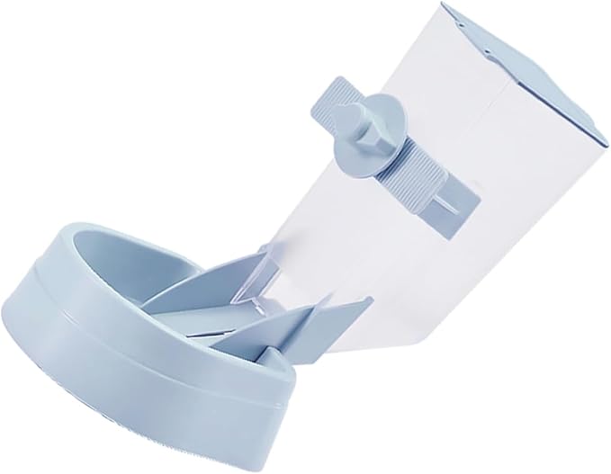 PRETYZOOM 2l Hanging Automatic Dog Feeder with Pet Food Dispenser Bowl for Cage and Crate Use Sky Blue Pet Feeder Suitable for Puppies