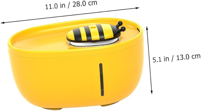 Sosoport Automatic Pet Water Dispenser Capacity Cat Dog Water Bowl Circulating Filtration System for Home Use
