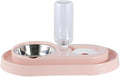 BESPORTBLE Dual-use Dog Cat Automatic Water Filling Bowl Plastic Stainless Steel Easy Clean No Odor Health Safety
