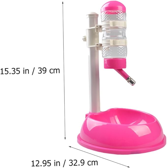 1pc Automatic Pet Water Dispenser and Food Holder Height and Material Easy to Clean Water Bowl for Dogs and Cats Portable and Convenient Pet Supplies