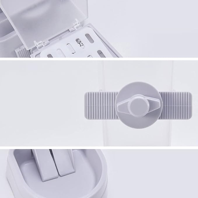 Pet Automatic Food Dispenser for Auto Feeder Fed for Small Dogs/Puppies/Cats Easy to Hang in Cage No Tools