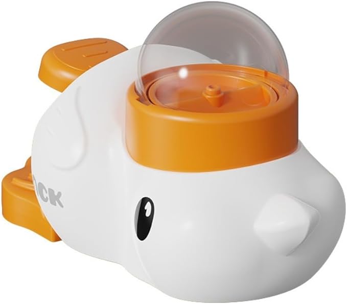 Dog Snack Auto Feeder - Food Toys | Turtle Toy Interactive for Pets, Mental Stimulation Training (White)