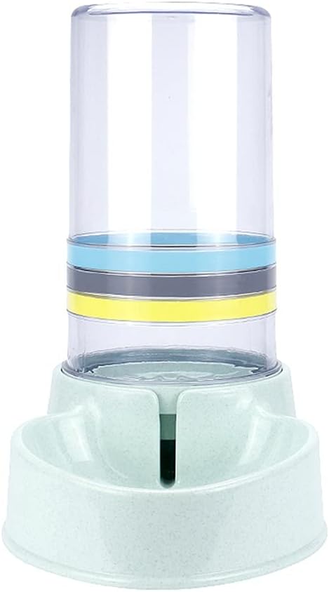 Automatic Feeders Large Capacity Cats Water Fountain Plastic Dog Water Bottle Feeding Bowls Water Dispenser (Color : Blue) (Green)