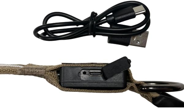 Ulti-Lite LED Dog Collar USB Rechargeable Bright High Visibility Glow Lighted Collar Walking Airing Tracking Location at Night - Water Resistant - Small