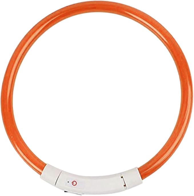 BESPORTBLE Rechargeable Led Dog Collar Neon Light up Collar for Pet Night Walking Safety Random Color