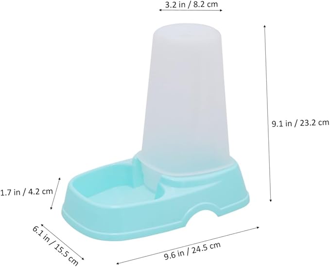 VANZACK Automatic Pet Feeder Dispenser for Dogs and Cats Easy to Clean Dispenser Sky Blue for Single Multiple Pet Households