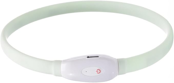 USB Rechargeable LED Pet Dog Collar Night Luminous Flashing Safety Light with Durable and Multifunctional Glowing Collar for Safe Nighttime Walks