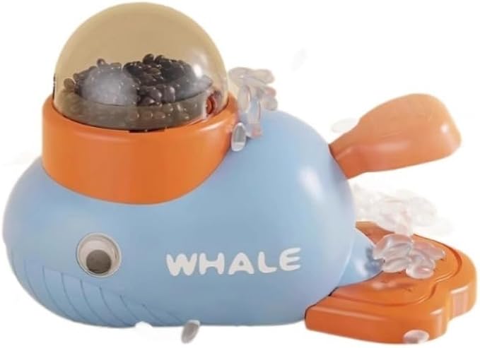 Dog Food Auto Feeder Toy Automatic Ball Launcher for Pets Interactive Mental Stimulation Training Snack Dispenser Turtle Feeder (Blue)