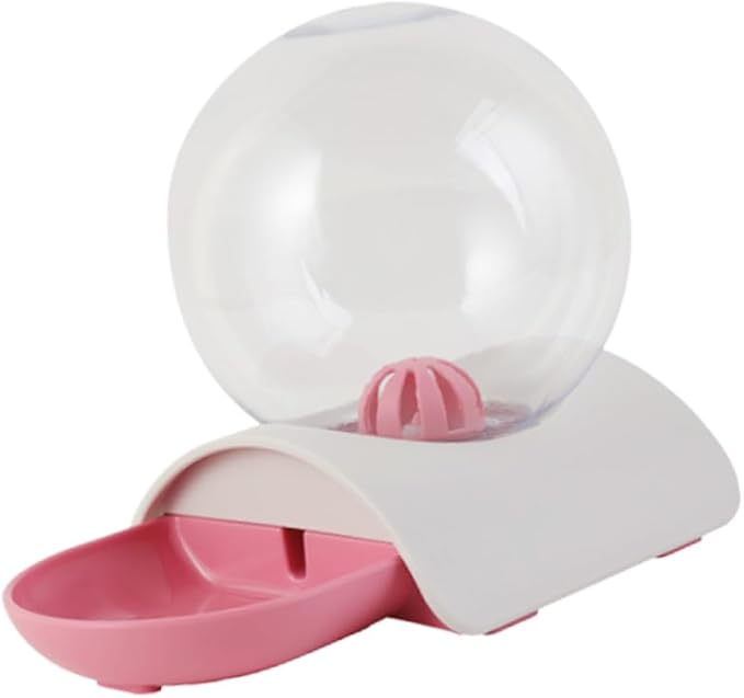 SUPVOX Automatic Pet Water Dispenser Pink Drinking Bowl for Cats and Dogs Durable Design with Smooth Surface Non-Slip Base for Home Decor and Pet Hydration