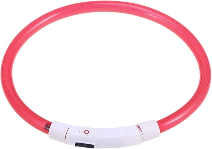 KESYOO Led Glowing Dog Collar USB Rechargeable Pet Collar for Night Safety -Saving Design for Shapes
