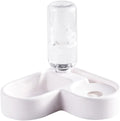Happyyami Automatic Water Feeding Bowl for Cats and Dogs Pet Food Feeder Smooth Design Non-tip Feature Convenient Water and Food Dispenser for Home Decor