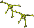 TUFFY® - World's Tuffest Soft Dog Toy - Alien - Multiple Layers. Made Durable, Strong & Tough. Interactive Play (Tug, Toss & Fetch). Machine Washable & Floats. (Green Legs, Large 2 Pack)