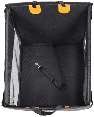 Dog Car Seat Breathable Mesh Oxford Fabric Easy Install Safe Travel for Small Medium Dogs Black