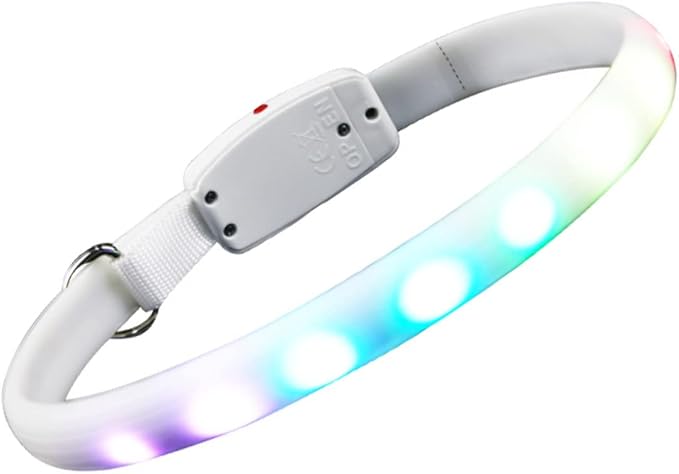 BESPORTBLE USB Charging Night Luminous Dog Collar LED Pet Collar for Safety During Durable Easy to Use for Conditions