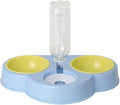 Pet Automatic Feeder And Waterer Detachable For Cat Anti-overturning Bowl Anti-Leak Water Fountain Slanted Raised Food B Pet Automatic Feeder Dog
