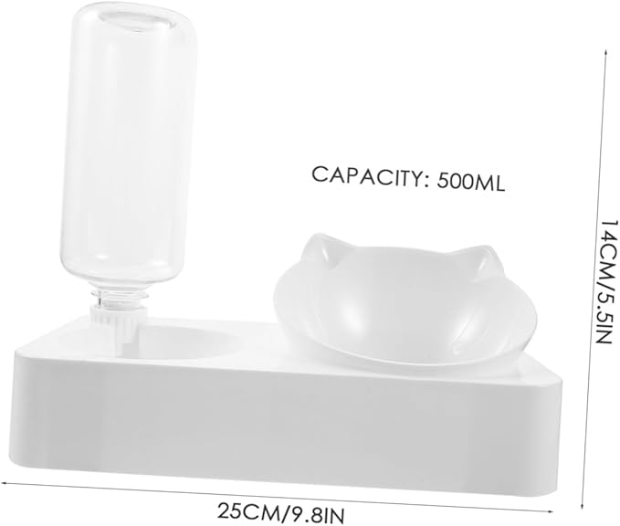 balacoo 1set Automatic Cat Water Dispenser Capacity Tilted Pet Water Feeder for Dogs and Prevents Spills and Keeps Clean Random Style