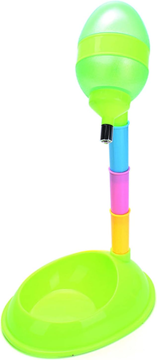 Pet Automatic Drinker Waterer Dog Eco Friendly Adjustable Detachable Drinking Dispenser Drinkers(Green 1)
