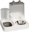 Automatic Pet Feeder for Cats and Small Dogs - 2-in-1 Food and Water Dispenser with Stainless Steel Bowl, 2.2L Dry Food Container and 1L Water Tank, Programmable Puppy/Kitten Feeding Size