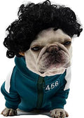 pet k9 Funny Dog Cat Cosplay Wig, Pet Costumes, Cat Dress up for Halloween, Christmas, Parties, Festivals, Dog Wigs for Small Medium and Large Sized Dogs (Black Curly Hair)