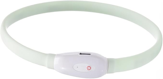 Toyvian USB Rechargeable Luminous Pet Collar with LED Light Modes and Comfortable Soft Material Cut to Fit Night Safety Collar for Dogs