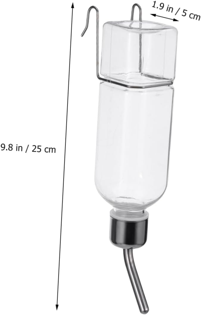 FRCOLOR 2pcs Automatic Feeder Water Dispenser Bottle for Cat Rabbit Bird Portable Pet Supplies