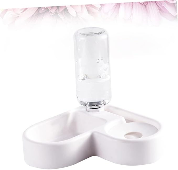 Kisangel Automatic Water Feeding Bowl for Dogs and Cats Pet Drinking Tool Unique Design Easy to Non-tip Smooth for Home Decor